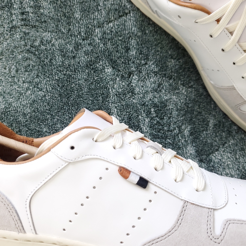 New ALLEN EDMONDS Mens Leather white sneakers - Picture 11 of 11
